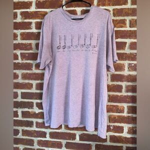 Travis Mathew humorous golf T-shirt light purple size XXL‎
